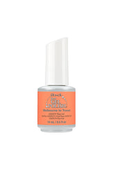 Capped bottle of ibd Just Gel Polish in Melbourne to Travel variation with two color combination on its pack